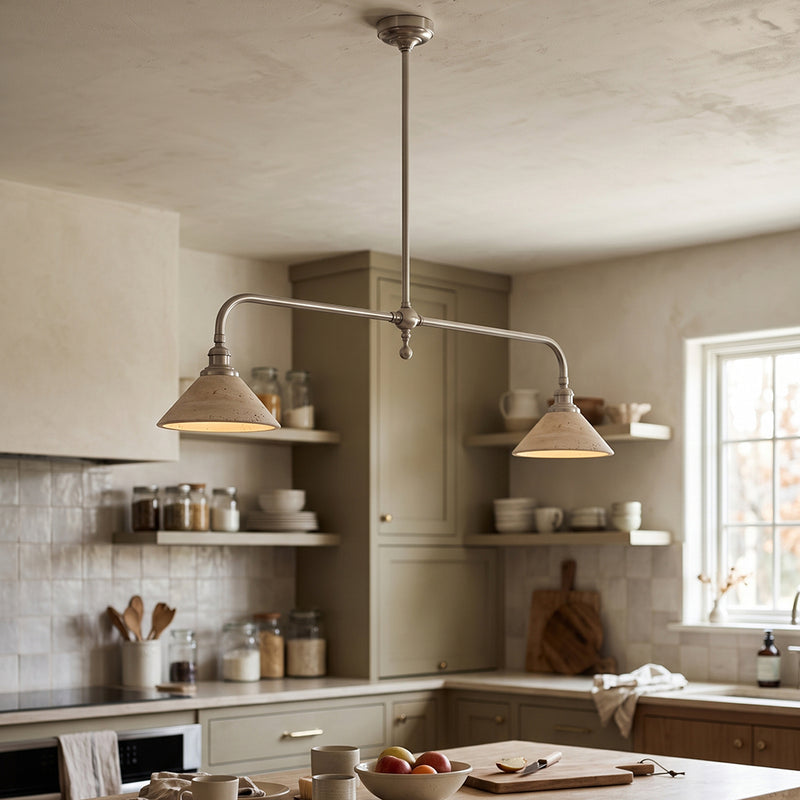 Heirloom Travertine Chandelier