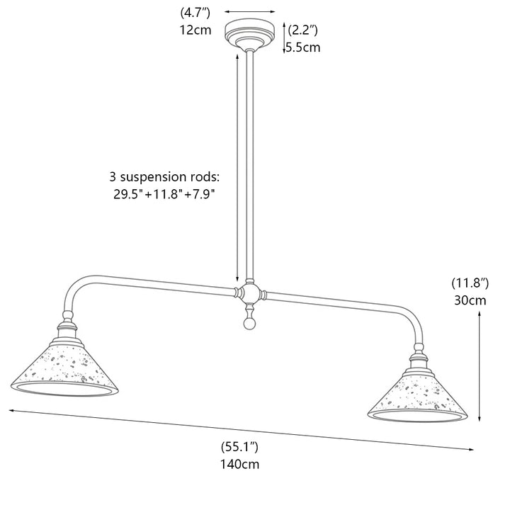 Heirloom Travertine Chandelier