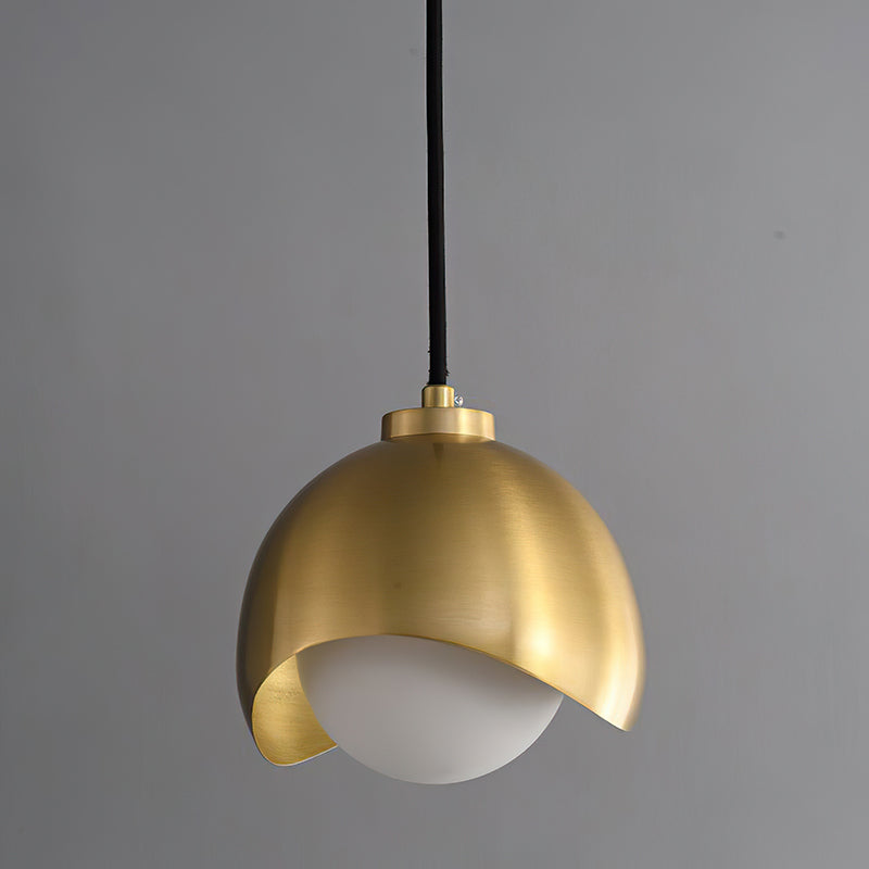 Helmet Brass Pendant Lamp