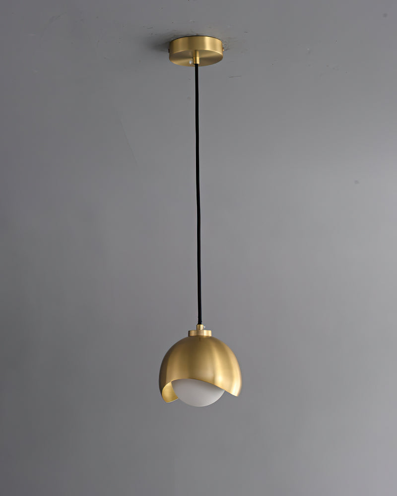 Helmet Brass Pendant Lamp