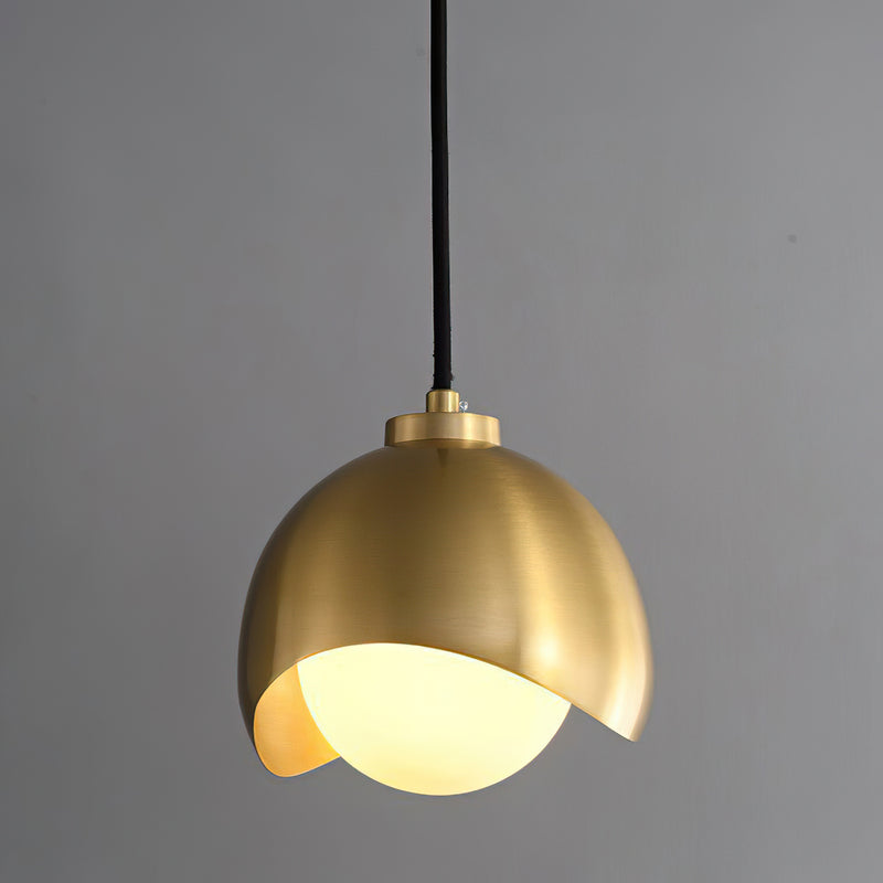Helmet Brass Pendant Lamp