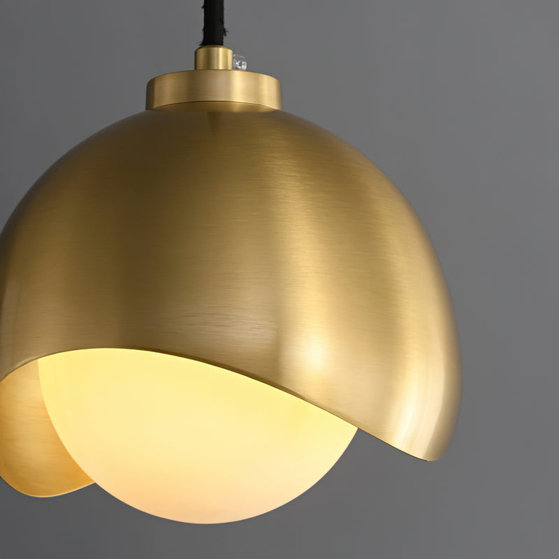 Helmet Brass Pendant Lamp