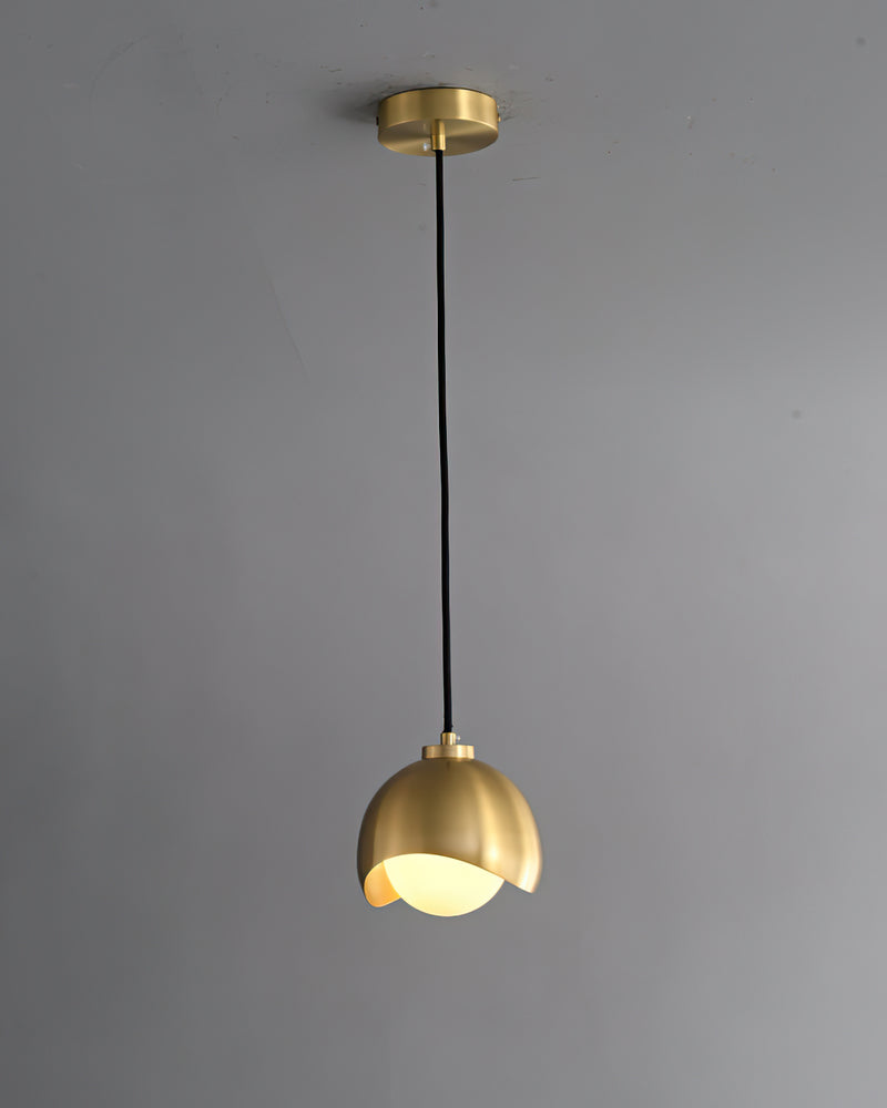 Helmet Brass Pendant Lamp