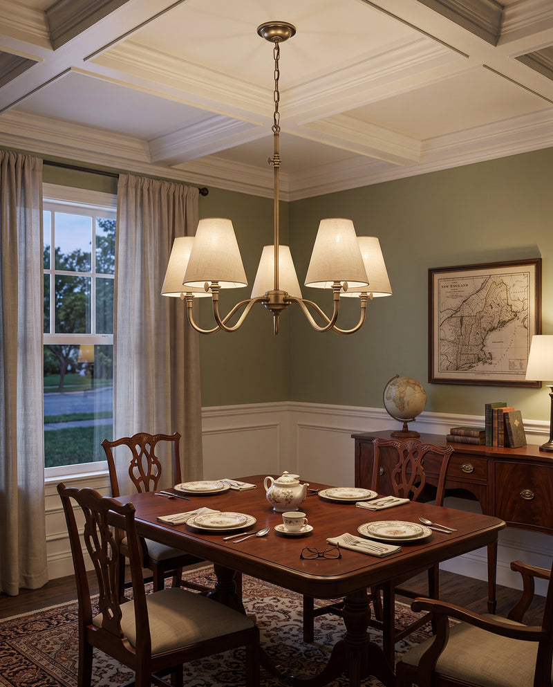 Hicks Brass Chandelier