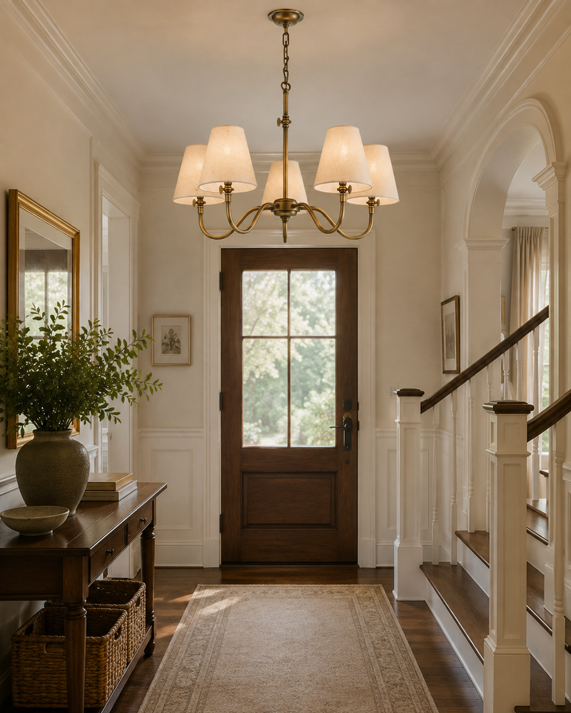 Hicks Brass Chandelier