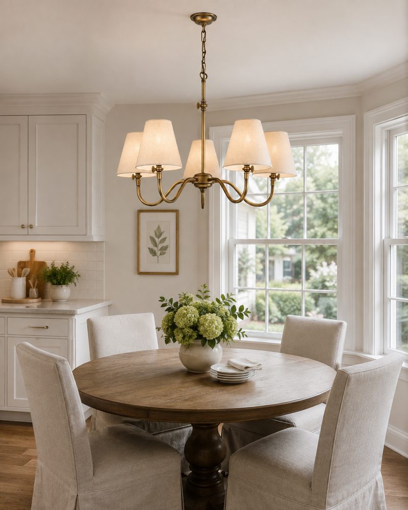 Hicks Brass Chandelier