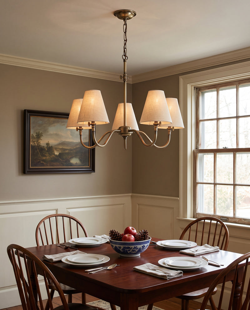 Hicks Brass Chandelier