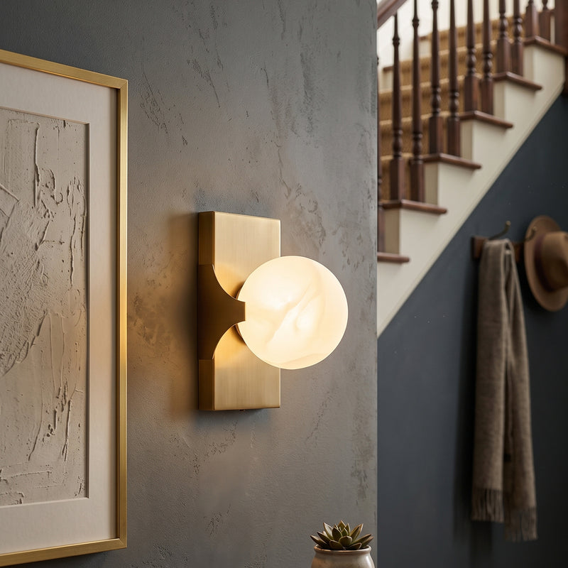 Hinsdale Alabaster Wall Sconce