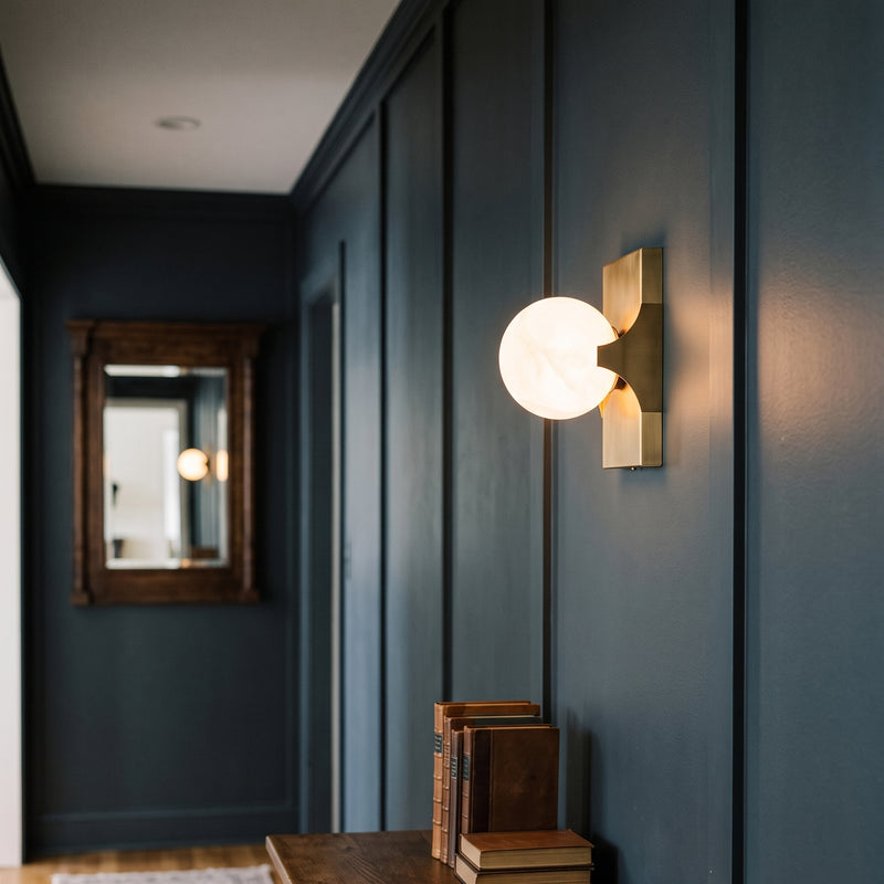 Hinsdale Alabaster Wall Sconce