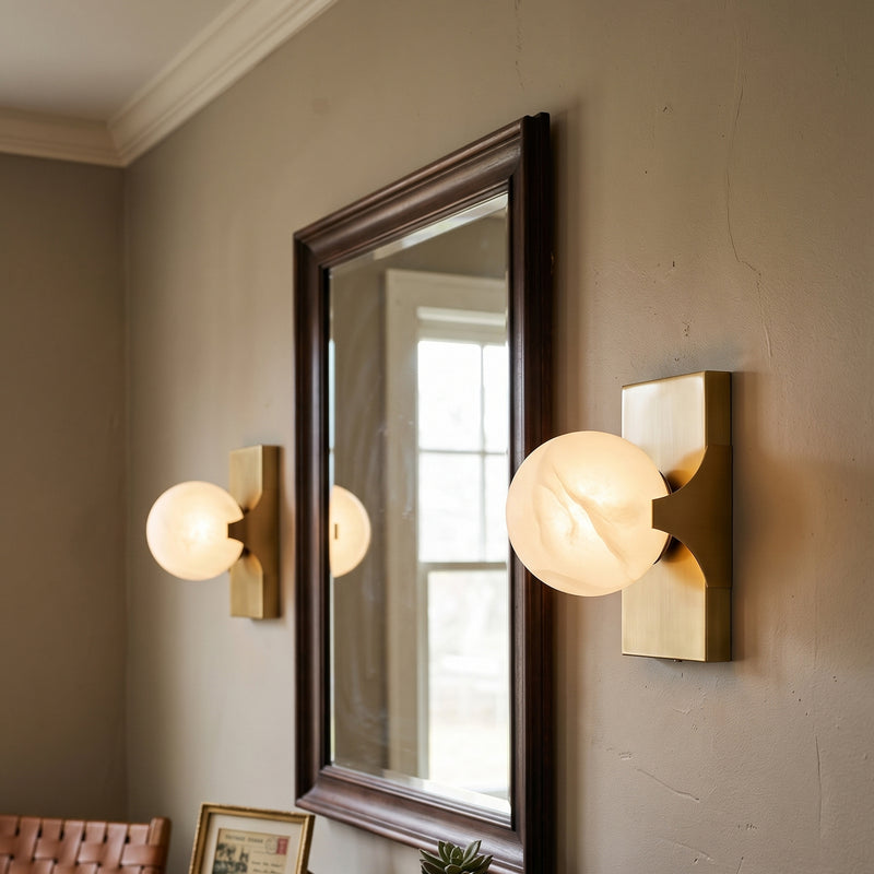 Hinsdale Alabaster Wall Sconce