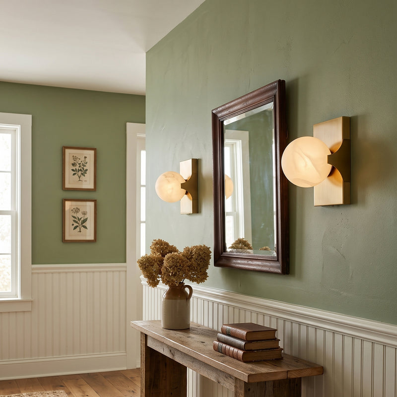 Hinsdale Alabaster Wall Sconce
