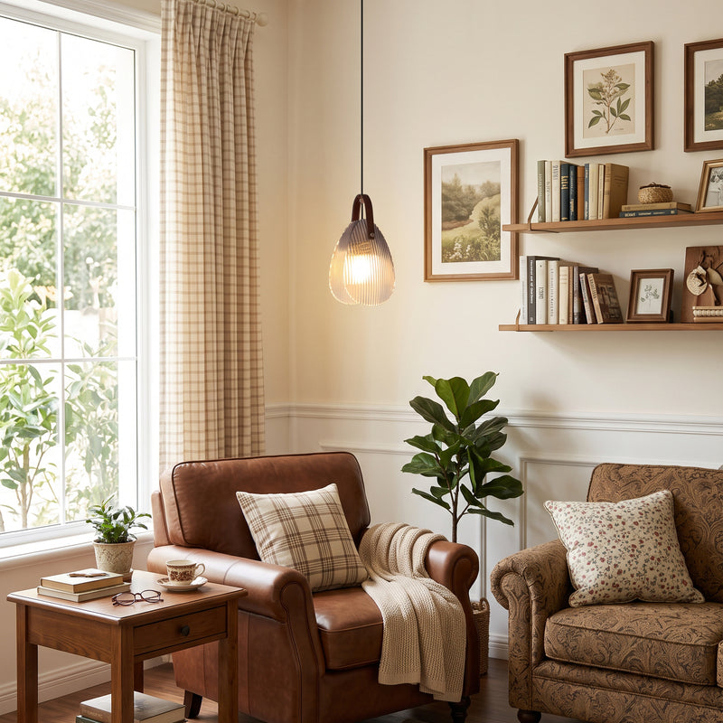 Holden Fluted Glass Pendant Lamp