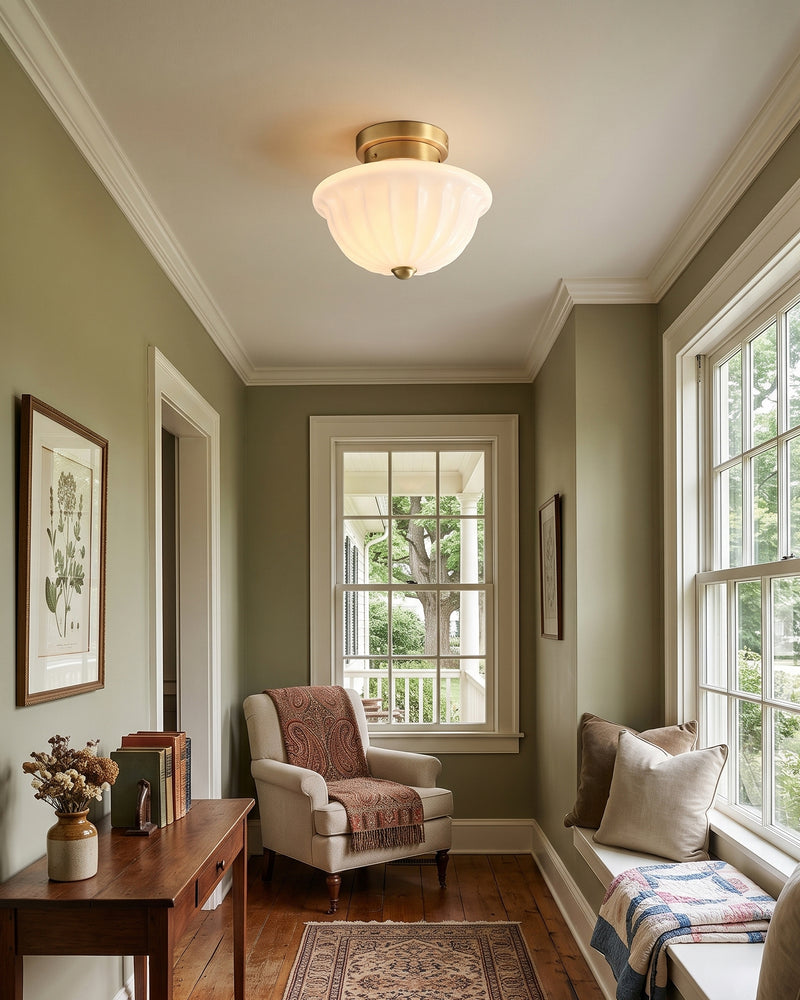 Huntley Glass Semi-Flush Mount