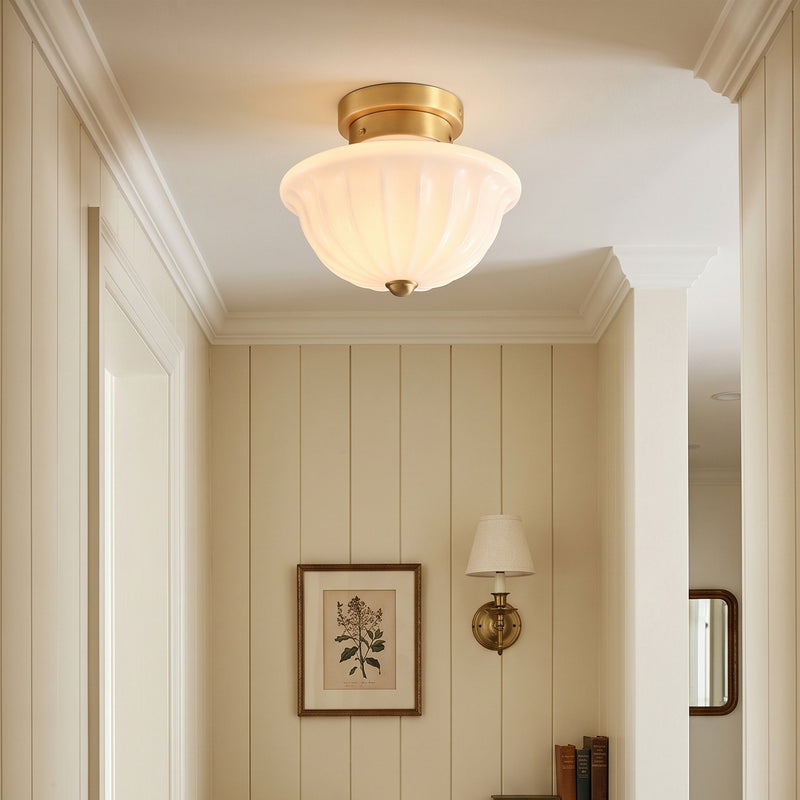 Huntley Glass Semi-Flush Mount