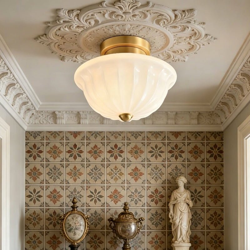 Huntley Glass Semi-Flush Mount