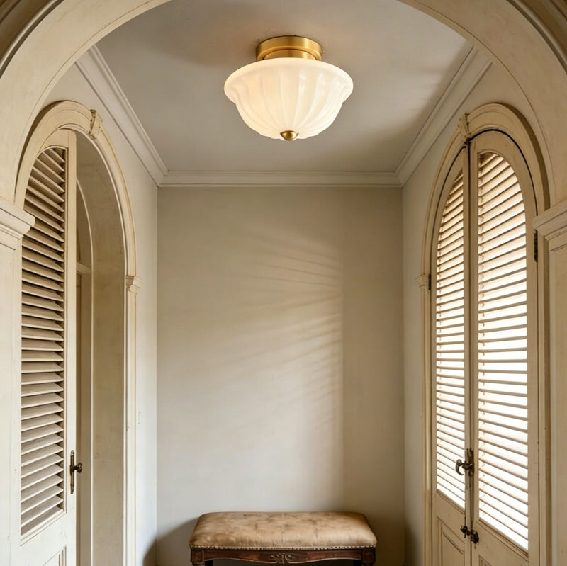 Huntley Glass Semi-Flush Mount