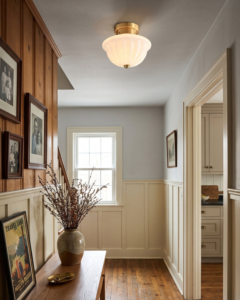 Huntley Glass Semi-Flush Mount