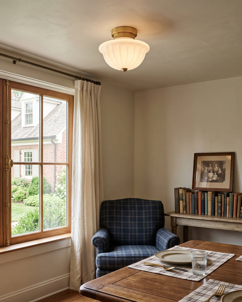Huntley Glass Semi-Flush Mount