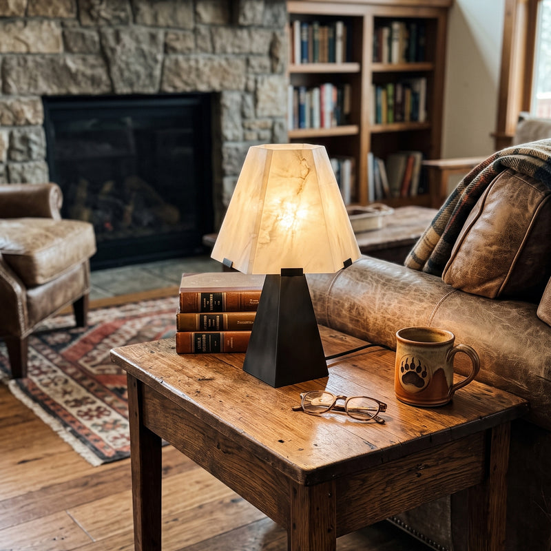 Idealist Alabaster Mini Table Lamp