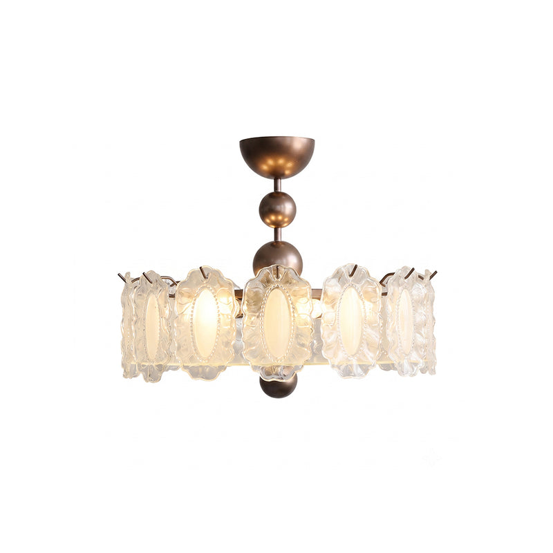 Isadora Glass Semi-Flush Mount