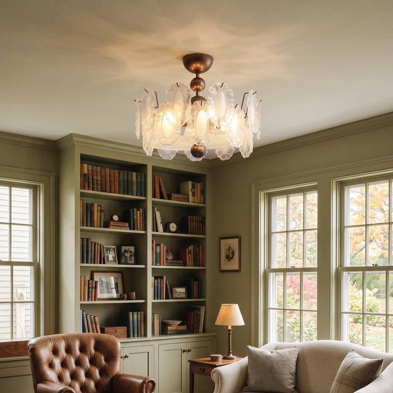 Isadora Glass Semi-Flush Mount