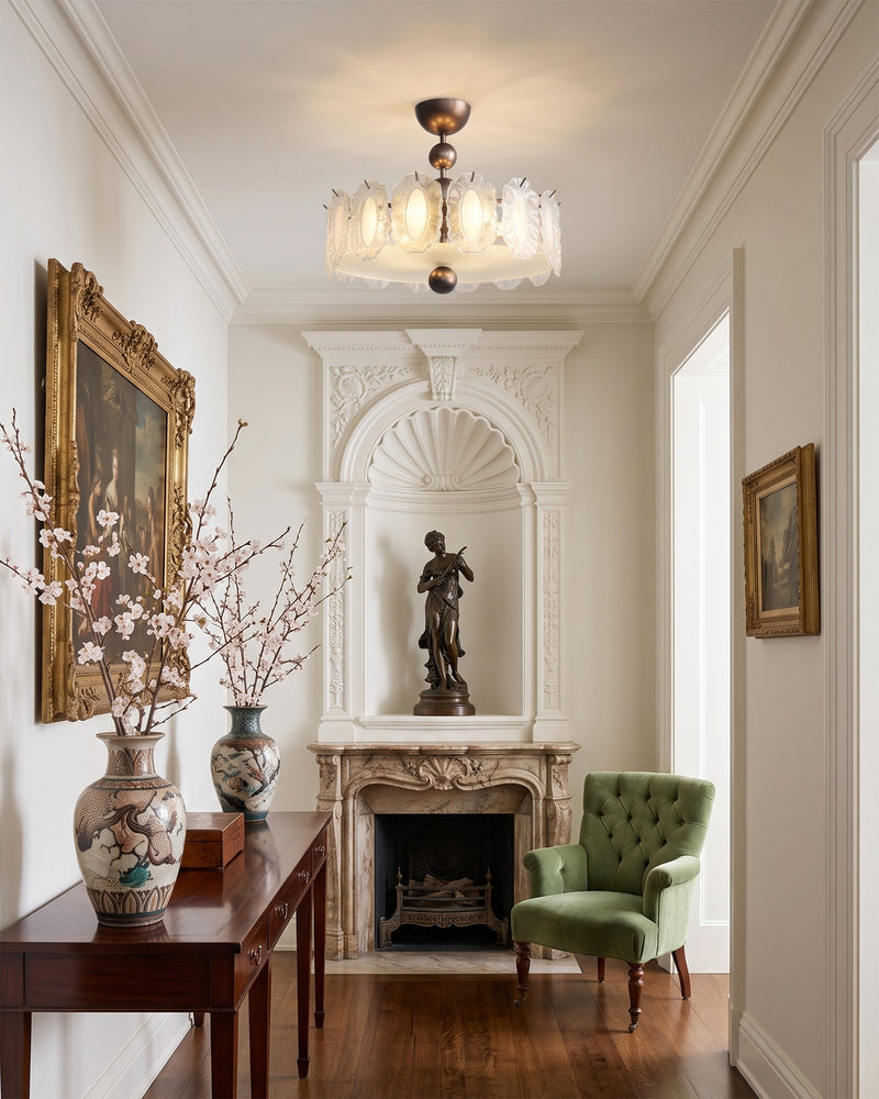 Isadora Glass Semi-Flush Mount