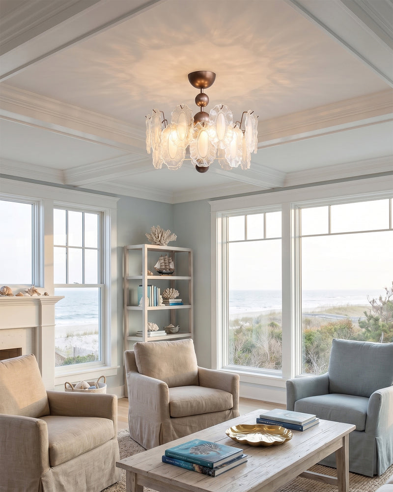 Isadora Glass Semi-Flush Mount