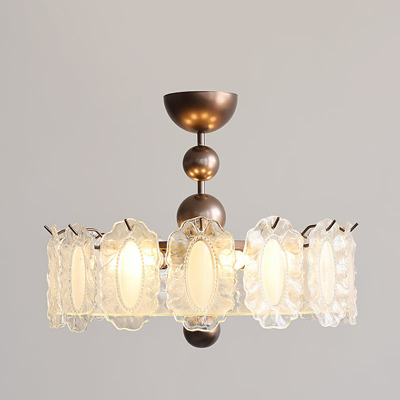 Isadora Glass Semi-Flush Mount