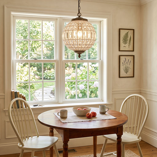 Jacqueline Crystal Globe Pendant Lamp – detail 2