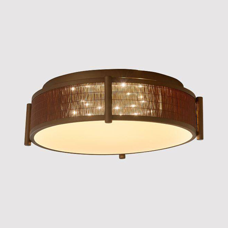 Jasper Bamboo Flush Mount