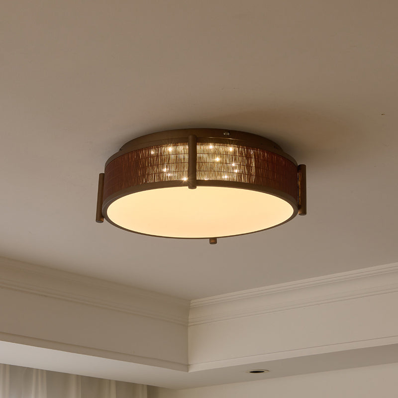 Jasper Bamboo Flush Mount