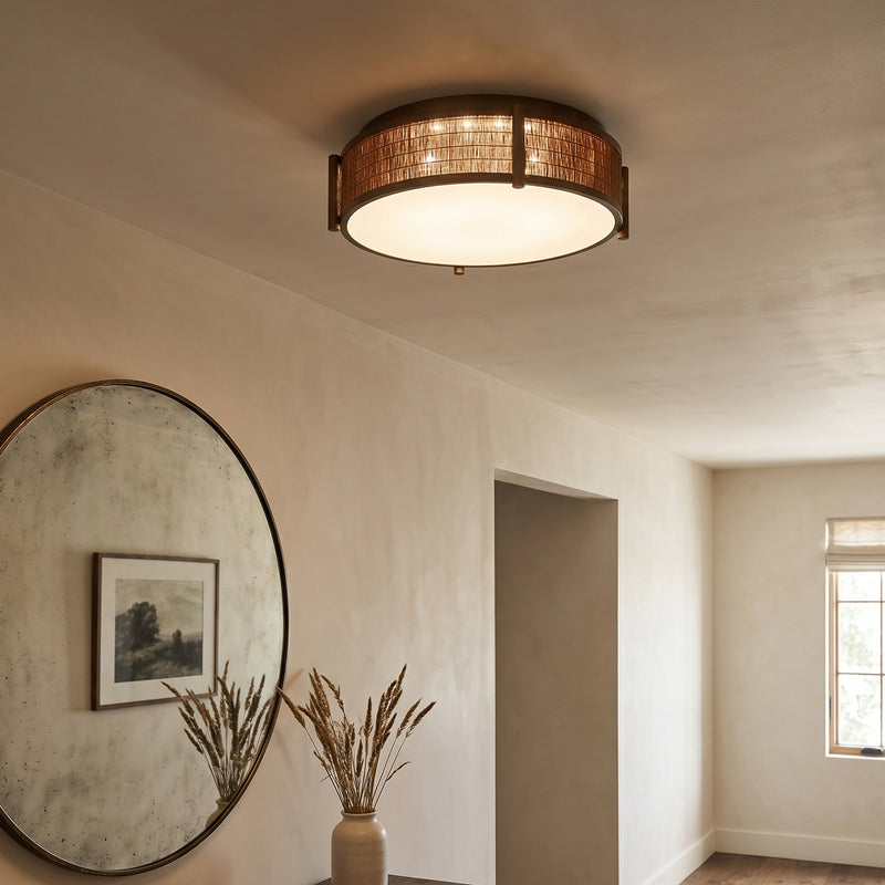 Jasper Bamboo Flush Mount