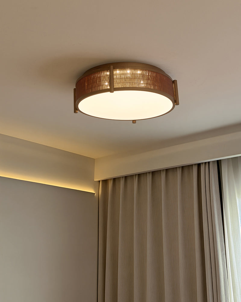 Jasper Bamboo Flush Mount