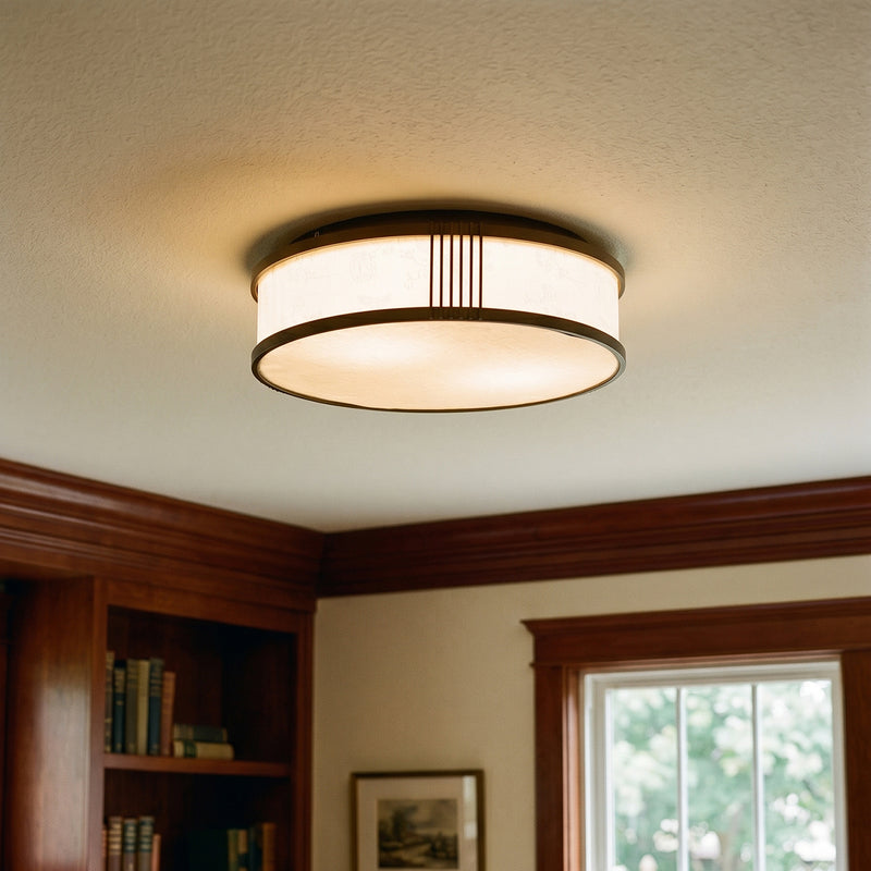 Jasper Bamboo Flush Mount
