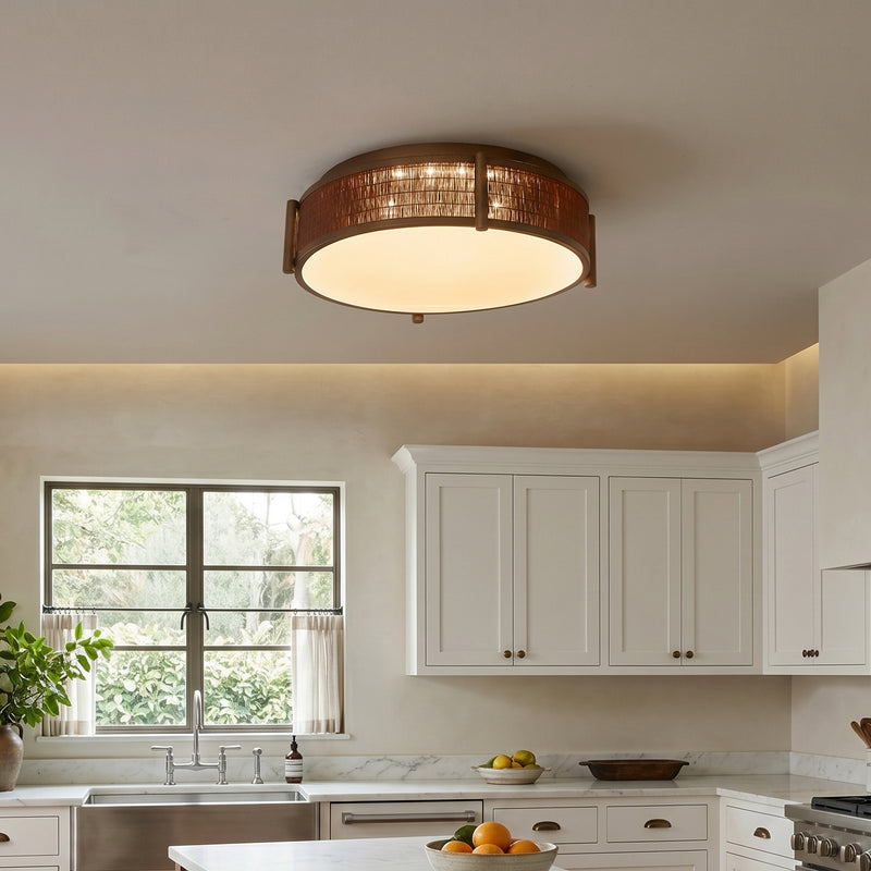 Jasper Bamboo Flush Mount