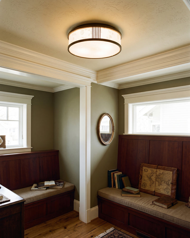 Jasper Bamboo Flush Mount