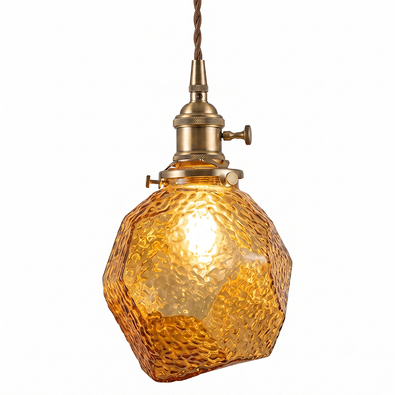 Jasper Faceted Pendant Lamp