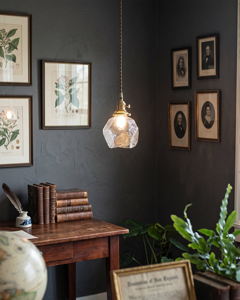 Jasper Faceted Pendant Lamp