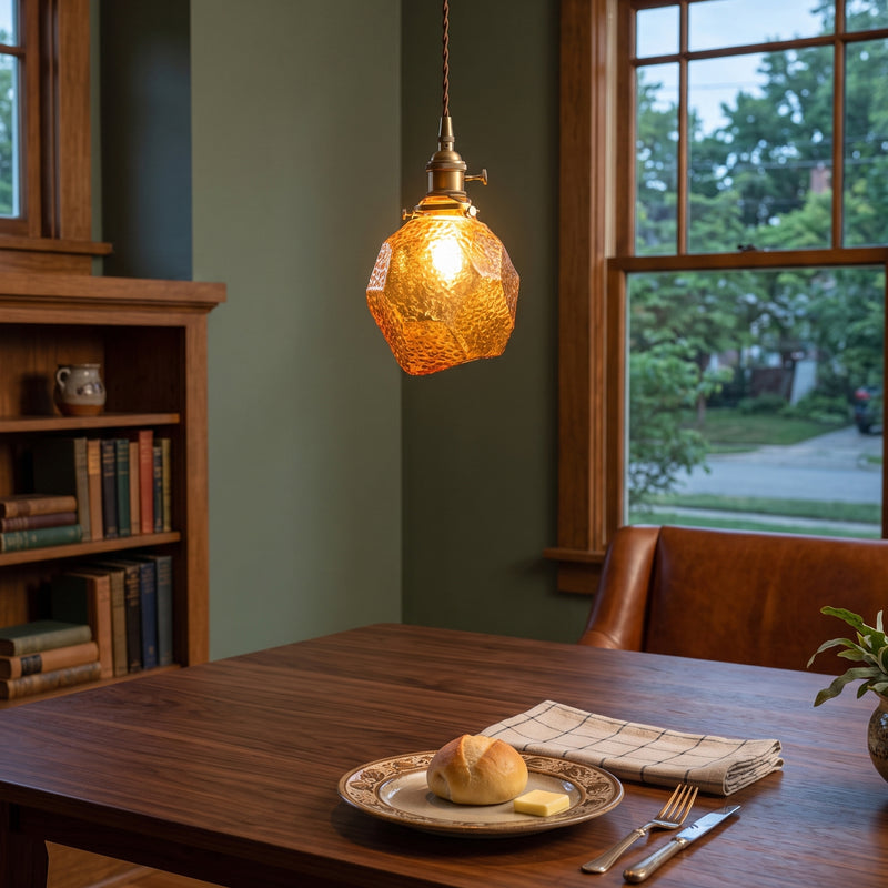 Jasper Faceted Pendant Lamp
