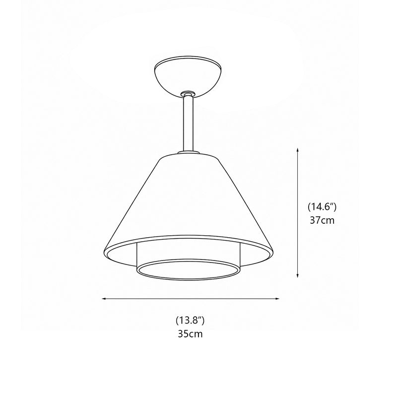 Jensen Semi-Flush Mount Ceiling Lamp