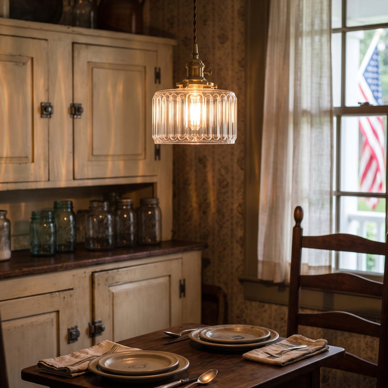 Julian Fluted Glass Pendant Lamp