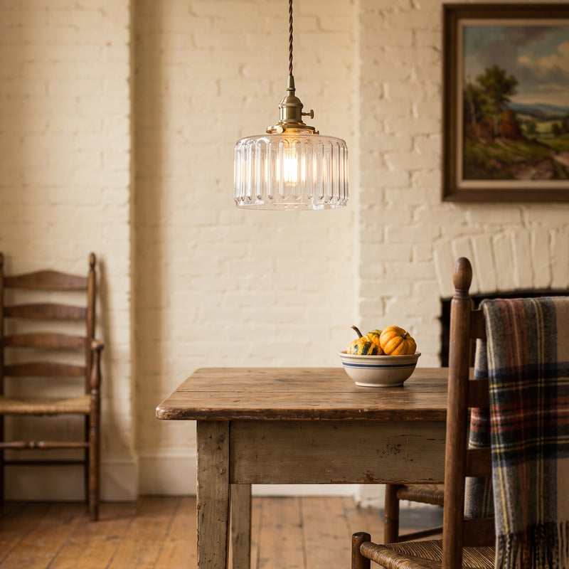 Julian Fluted Glass Pendant Lamp