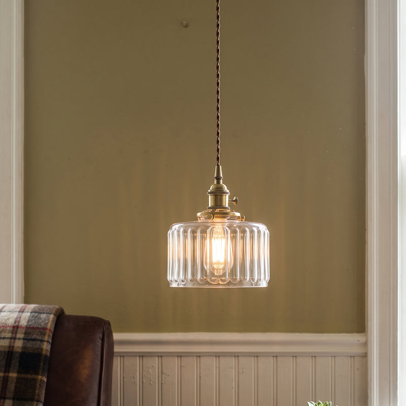 Julian Fluted Glass Pendant Lamp