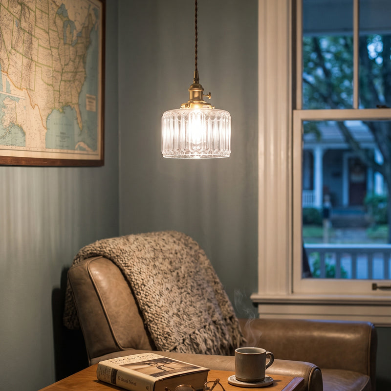 Julian Fluted Glass Pendant Lamp