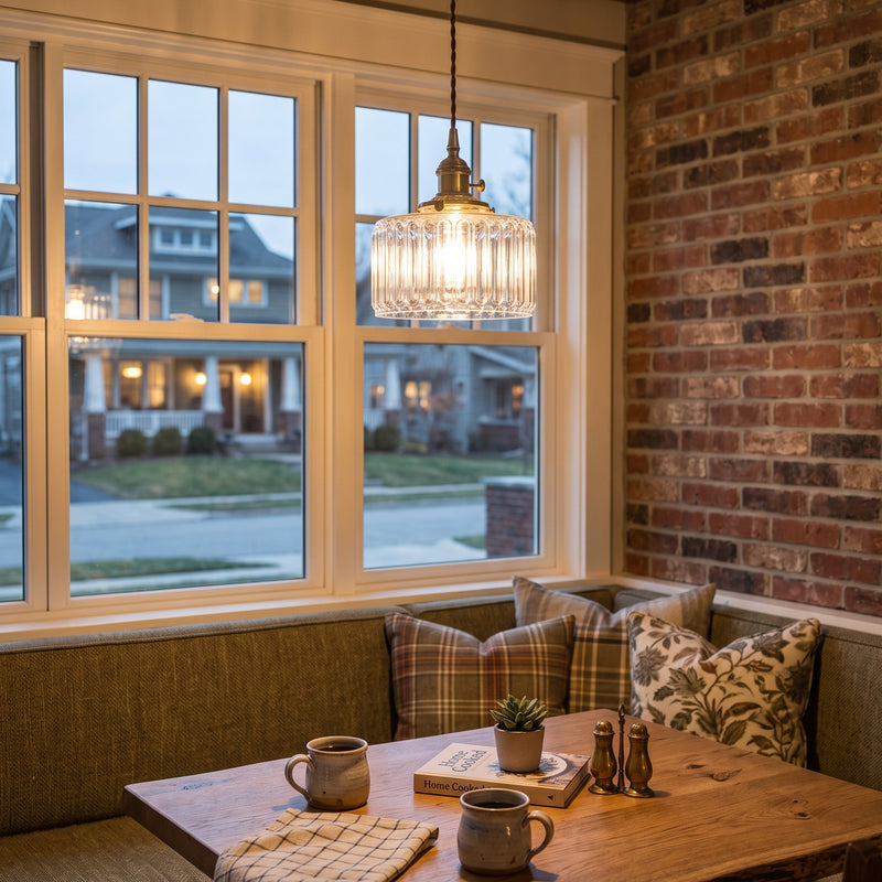 Julian Fluted Glass Pendant Lamp