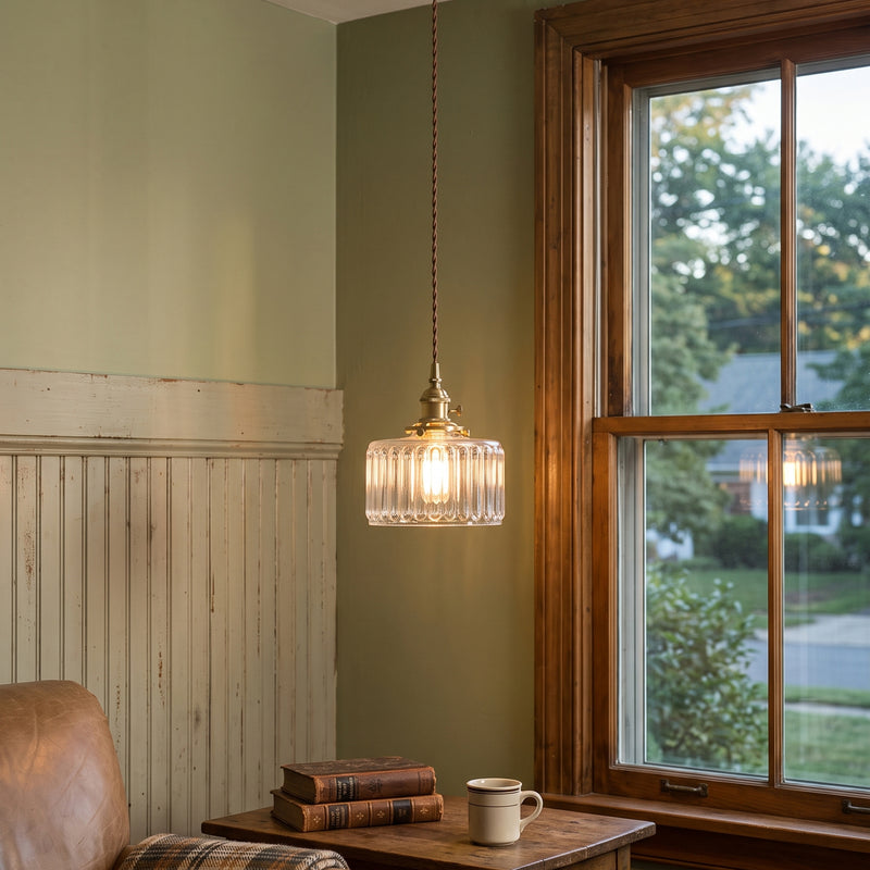 Julian Fluted Glass Pendant Lamp