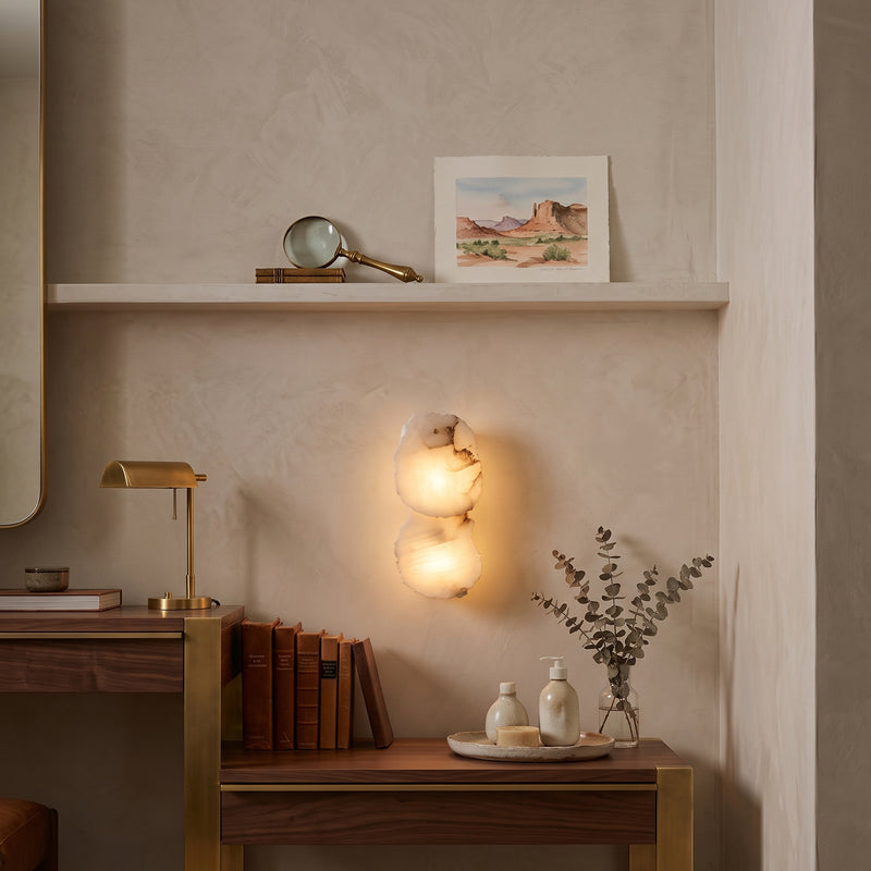 Kavala Alabaster Wall Sconce