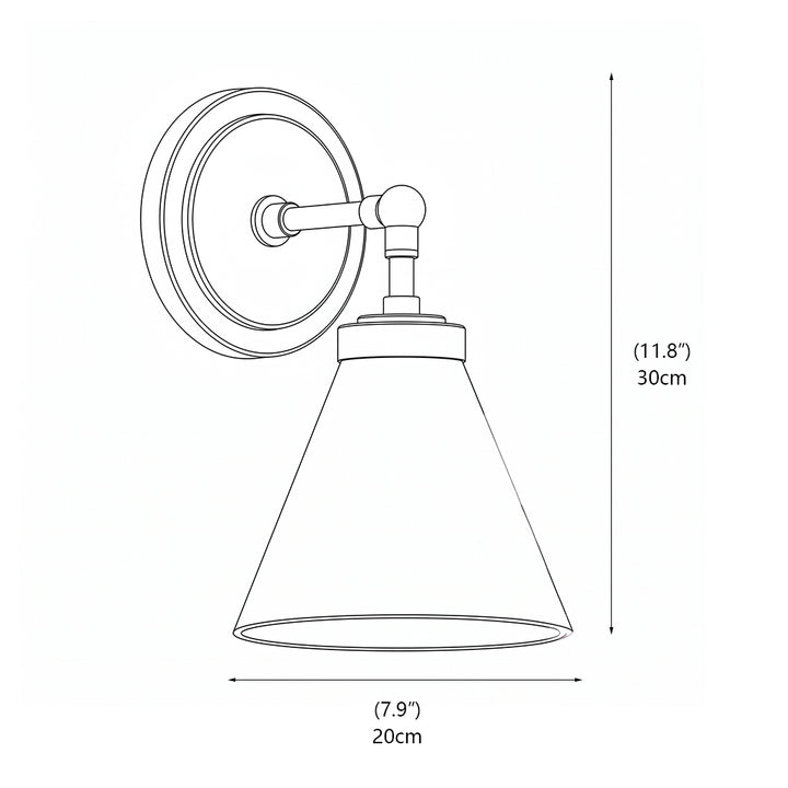 Kearney Alabaster Cone Sconce
