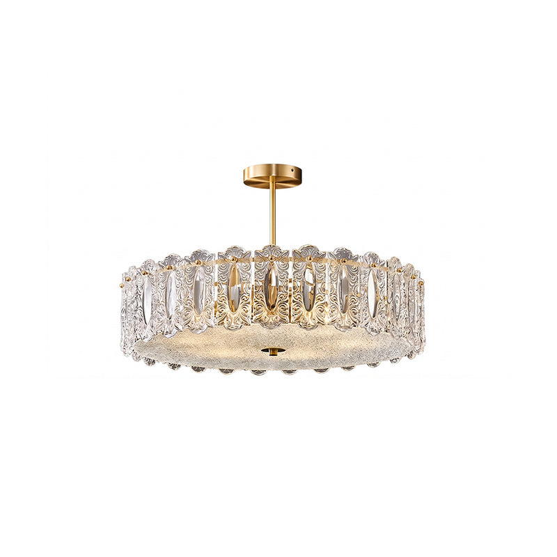 Kede Glass Semi-Flush Mount