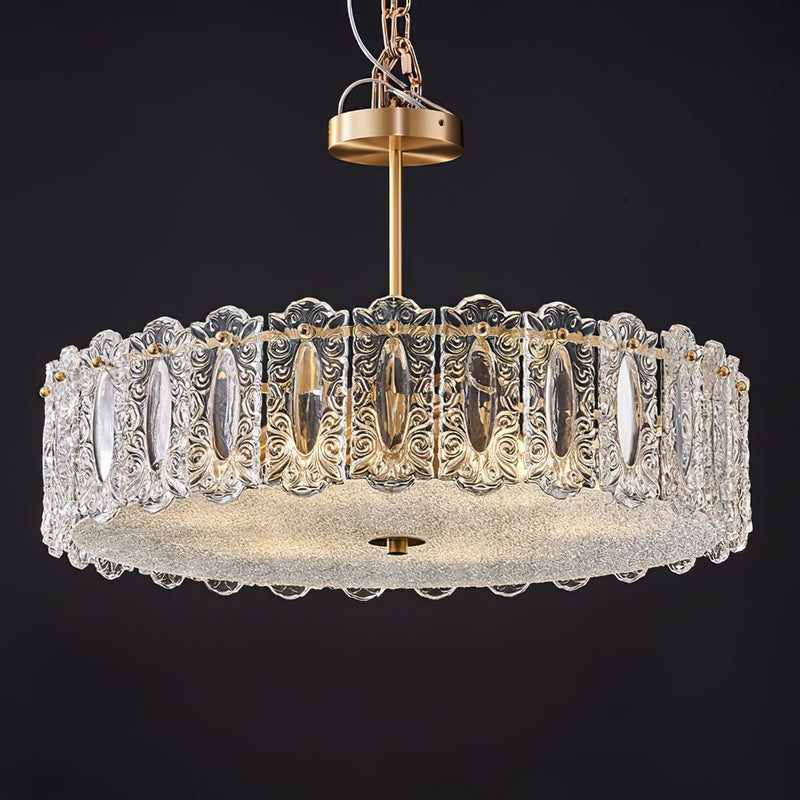 Kede Glass Semi-Flush Mount